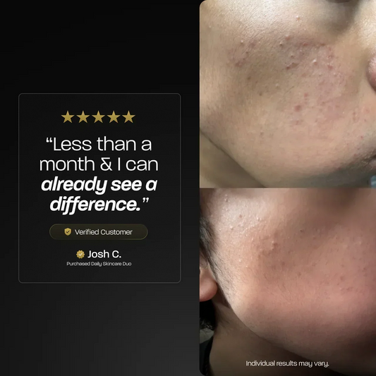 BASED Dúo Skincare Diario - vista lateral para hombres Reino Unido